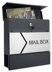 Deuba Poštovní schránka 37x11x36,5 cm - antracit