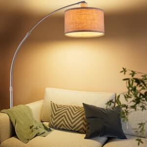 FurniGO Designová oblouková lampa - nastavitelná 150-175cm