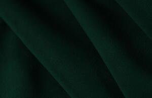 Zelená sametová rohová pohovka MICADONI Ruby 186 cm, pravá