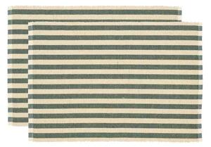 Södahl Bavlněné prostírání (sada 2 ks) 33x48 Statement Stripe Green