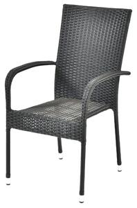 Jídelní set REUS antracit + 4x židle MADRID antracit IWH-10150034