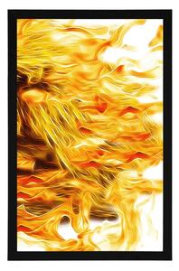 Plakát abstraktní oheň - 20x30 black