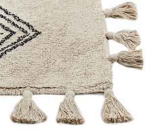 Bavlněný koberec 80 x 150 cm béžový BULCUK
