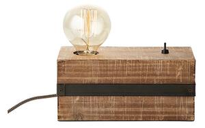 Brilliant 93722/76 Malá stolní lampa WOODHILL 1 tmavé dřevo