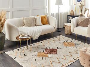 Bavlněný koberec 140 x 200 cm béžový BOLAY
