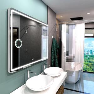 Koupelnové zrcadlo zaoblené MADRID PREMIUM s LED osvětlením šířka: 60 cm, výška: 60 cm