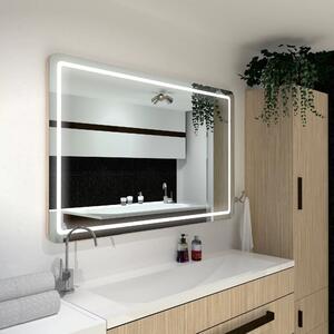 Koupelnové zrcadlo zaoblené MADRID PREMIUM s LED osvětlením šířka: 60 cm, výška: 40 cm