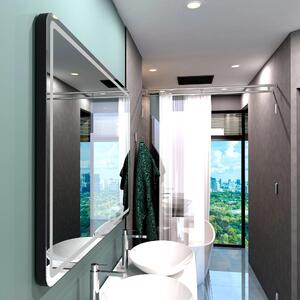 Koupelnové zrcadlo zaoblené MADRID PREMIUM s LED osvětlením šířka: 60 cm, výška: 40 cm