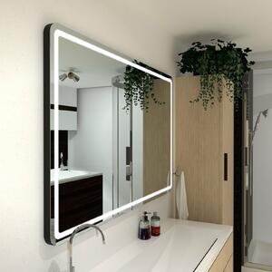 Koupelnové zrcadlo zaoblené MADRID PREMIUM s LED osvětlením šířka: 60 cm, výška: 60 cm