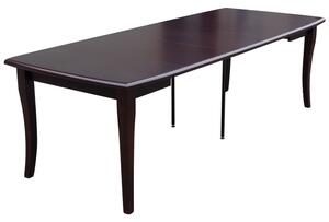 Jídelní set stůl a židle MOVILE 35 - wenge / bílá ekokůže