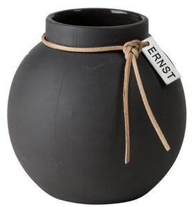 Kameninová váza ERNST Dark Grey - 10 cm EF208