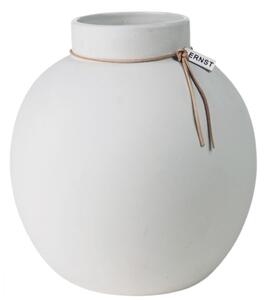 Kameninová váza ERNST White - 21 cm EF117