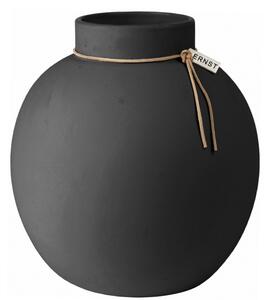 Kameninová váza ERNST Dark Grey - 21 cm EF115