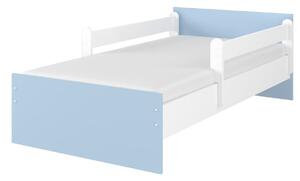 Dětská postel MAX - 180x90 cm - BEZ MOTIVU - modrá