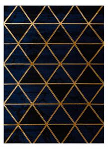 Makro Abra Kusový koberec EMERALD 1020 Luxusní geometrický moderní modrý zlatý Rozměr: 200x290 cm