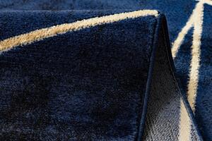 Makro Abra Kusový koberec EMERALD 1022 Luxusní moderní geometrický modrý zlatý Rozměr: 80x150 cm