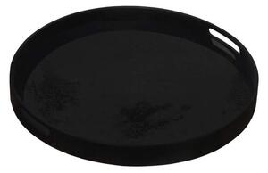 Ethnicraft Tác Mirror Tray Round S, charcoal