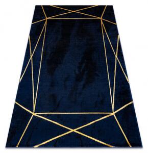Makro Abra Kusový koberec EMERALD 1022 Luxusní moderní geometrický modrý zlatý Rozměr: 280x370 cm
