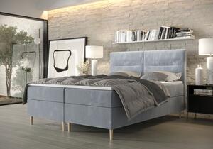 Americká manželská postel HENNI - 140x200, modrá
