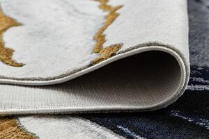 Makro Abra Kusový koberec EMERALD 1017 Luxusní abstraktní moderní mramor krémový modrý zlatý Rozměr: 80x150 cm