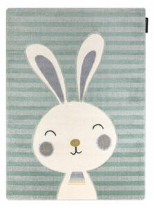 Dywany Łuszczów Dětský kusový koberec Petit Rabbit green ROZMĚR: 140x190