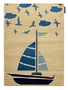 Dywany Łuszczów Dětský kusový koberec Petit Sail boat gold ROZMĚR: 80x150