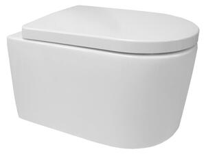 Mereo WC závěsné kapotované, RIMLESS, 495x360x370, keramické, vč. sedátka CSS115S