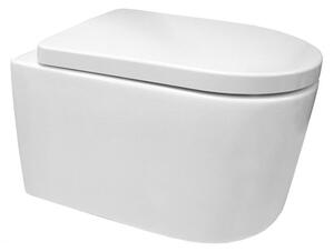 Mereo WC závěsné kapotované, RIMLESS, 495x360x370, keramické, vč. sedátka CSS115S