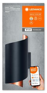 OSRAM LEDVANCE SMART+ Wifi Orbis Wall Twist 230x127mm Black TW 4058075574090