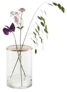 Villa Collection Skleněná váza s mosazním víkem Elva