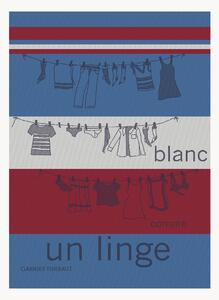 Sada žakárových utěrek Blanc Comme Un Linge Tricolore, 4 díly