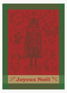 Sada žakárových utěrek Casse Noisette Noel Rouge, 4 díly