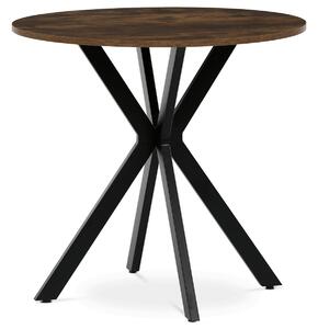 Vikio Kulatý jídelní stůl pr 80 cm dekor old wood AJS167OW