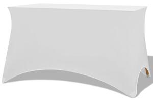 Strečový návlek na stůl 2 ks 120x60,5x74 cm bílý