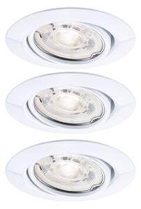 PAULMANN LED vestavné svítidlo Base GU10 Flat výklopné 3x4W 230V 2700K bílá