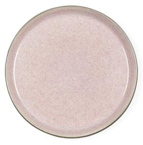 Bitz Kameninový dezertní talíř 21 cm Grey/Light Pink