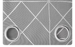 Dekorační vzorovaný závěs s kruhy DIAMANTOS světle šedá 140x250 cm MyBestHome