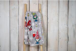 Deka s vánočním motivem z mikroplyše 200x220 cm Gnome – My Home