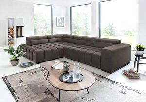 ROHOVÁ SEDAČKA, textil, hnědá Livetastic - Sedací soupravy, Online Only