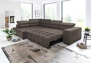 ROHOVÁ SEDAČKA, textil, hnědá Livetastic - Sedací soupravy, Online Only