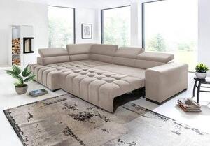ROHOVÁ SEDAČKA, textil, béžová Livetastic - Sedací soupravy, Online Only