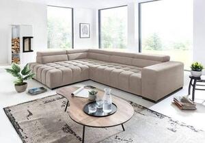 ROHOVÁ SEDAČKA, textil, béžová Livetastic - Sedací soupravy, Online Only