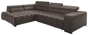 ROHOVÁ SEDAČKA, textil, hnědá Livetastic - Sedací soupravy, Online Only