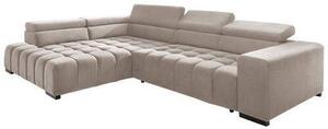 ROHOVÁ SEDAČKA, textil, béžová Livetastic - Sedací soupravy, Online Only