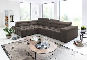 ROHOVÁ SEDAČKA, textil, hnědá Livetastic - Sedací soupravy, Online Only