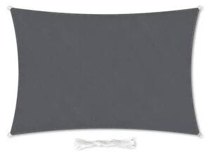 Obdélníková sluneční clona Blumfeldt, 2 x 4 m, polyester, prodyšná / tmavě šedá