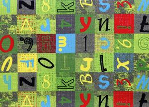 Dětský metrážový koberec Alphabet 212 - Rozměr na míru bez obšití cm