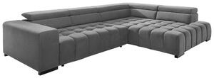 ROHOVÁ SEDAČKA, textil, šedá Livetastic - Sedací soupravy, Online Only