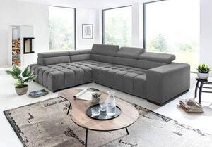 ROHOVÁ SEDAČKA, textil, šedá Livetastic - Sedací soupravy, Online Only