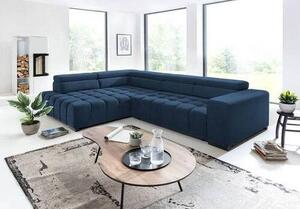 ROHOVÁ SEDAČKA, textil, modrá Livetastic - Sedací soupravy, Online Only